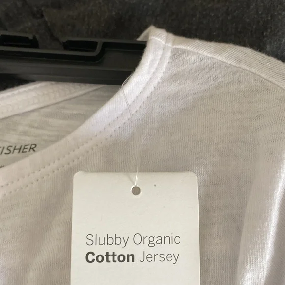 Eileen Fisher White T-Shirt Medium - Picture 7 of 7